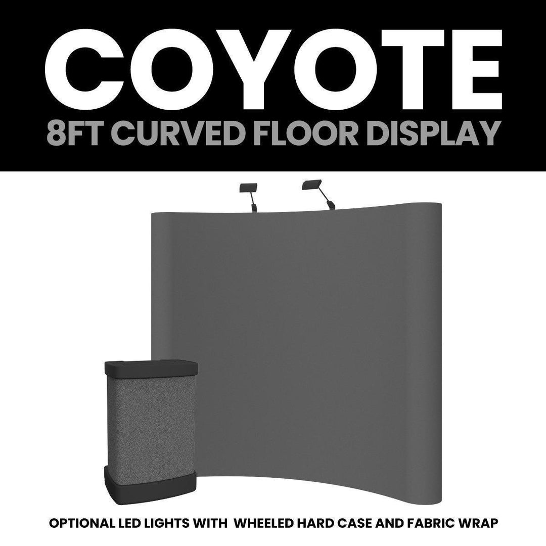 Coyote 8ft Curved Fabric Display - TradeShowPlus