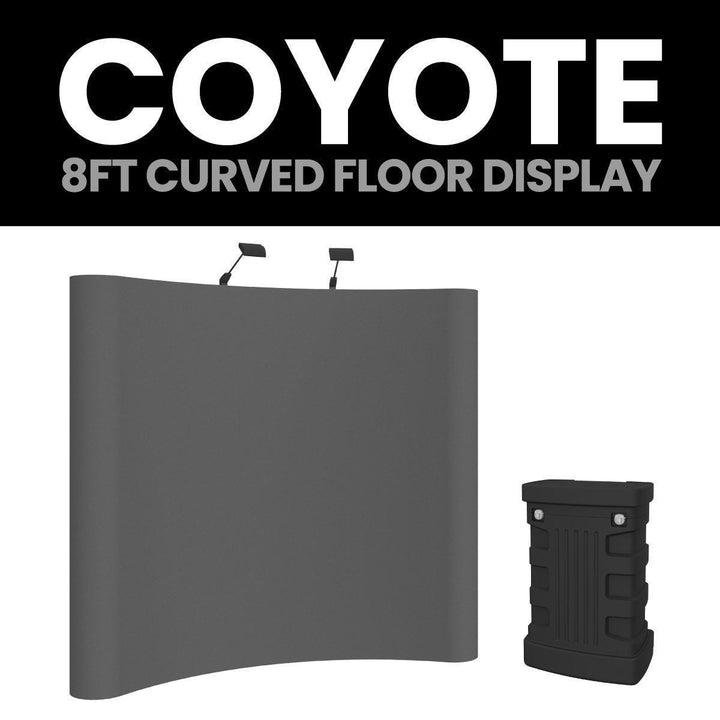Coyote 8ft Curved Fabric Fast Kit - TradeShowPlus