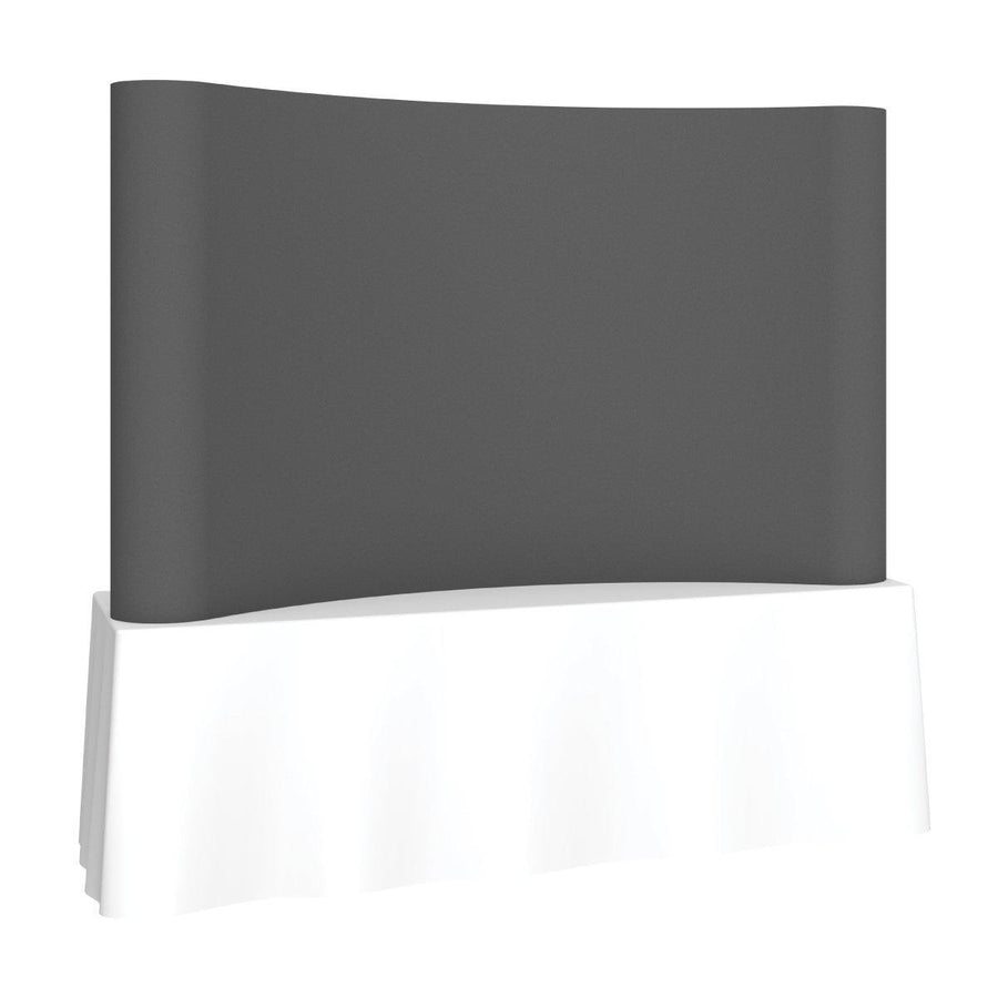 Coyote 8ft Curved Fabric Tabletop Display - TradeShowPlus