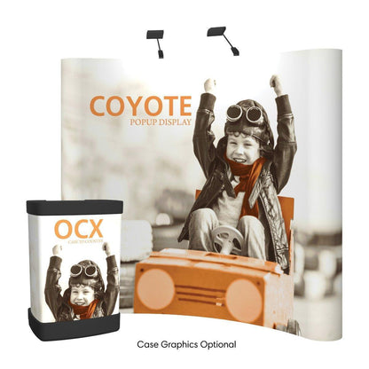 Coyote 8ft Curved Mural Fast Kit - TradeShowPlus