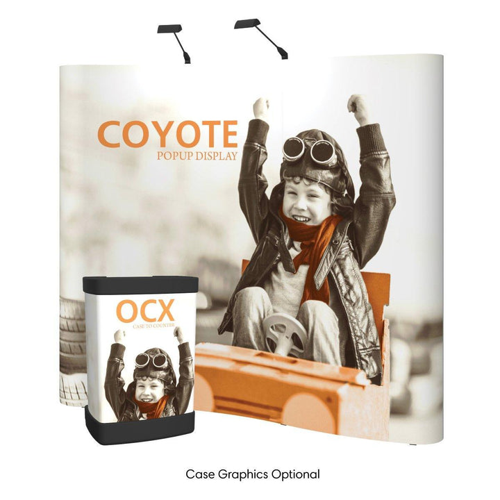 Coyote 8ft Serpentine Mural Fast Kit - TradeShowPlus