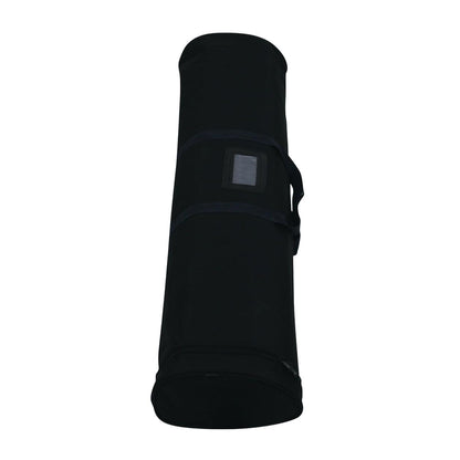 Durable carry bag for trade show banner stands with handle and zippered closure