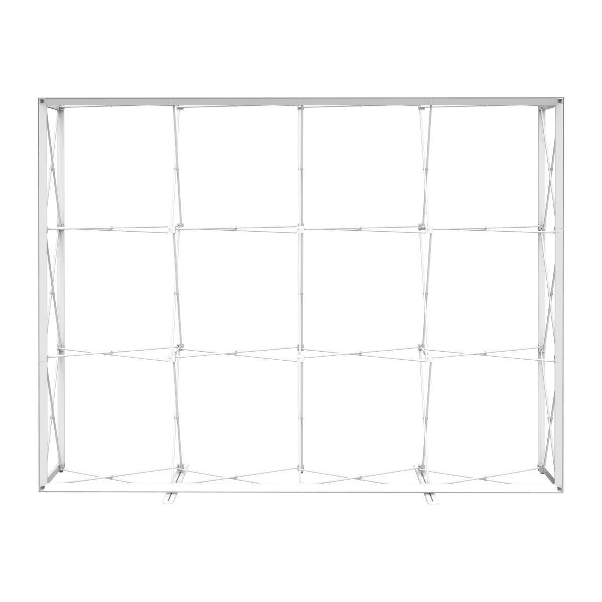 Collapsible frame structure for trade show displays and exhibition backdrops