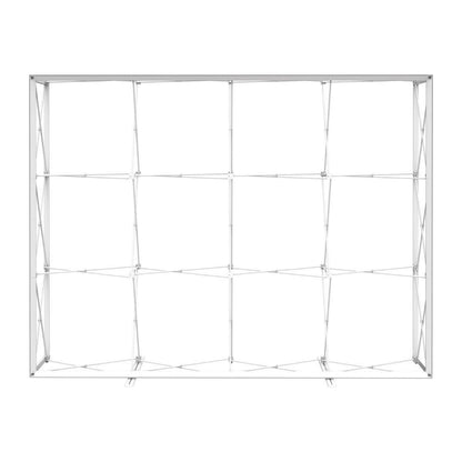 Collapsible frame structure for trade show displays and exhibition backdrops