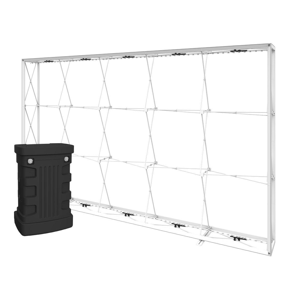 Large collapsible tradeshow frame with carry case for exhibitions and special event displays