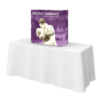 Embrace 2.5ft Backlit Tabletop Display - TradeShowPlus