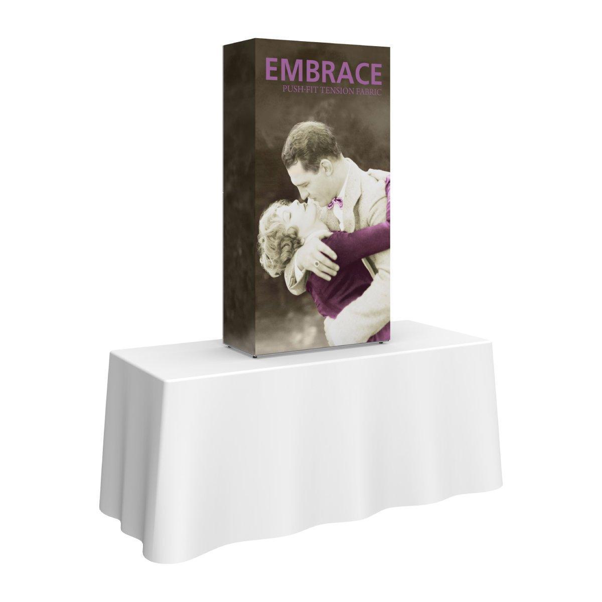 Embrace 2.5ft Extra Tall Tabletop Display - TradeShowPlus