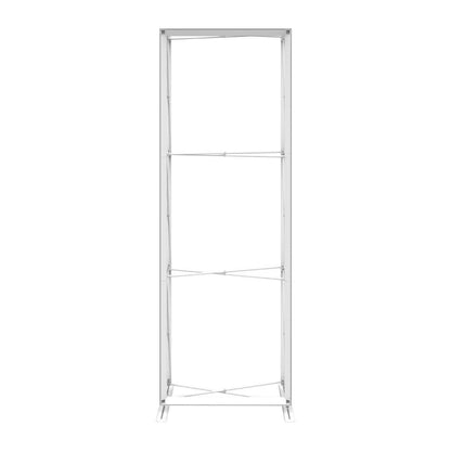 Collapsible frame structure for trade show displays and exhibition backdrops