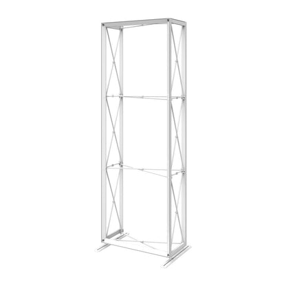 Tall collapsible metal frame stand for trade shows, exhibitions, and special events