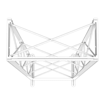 Folding trade show frame structure for exhibitions and special event displays