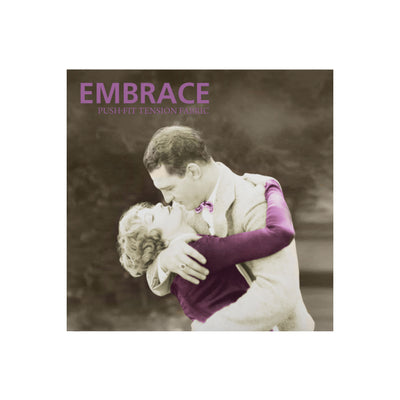 Trade show tabletop display featuring vintage photo with push-fit tension fabric branding