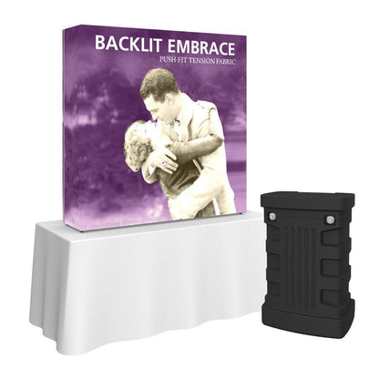 Embrace 5ft Backlit Tabletop Display - TradeShowPlus