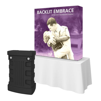 Embrace 5ft Backlit Tabletop Display - TradeShowPlus