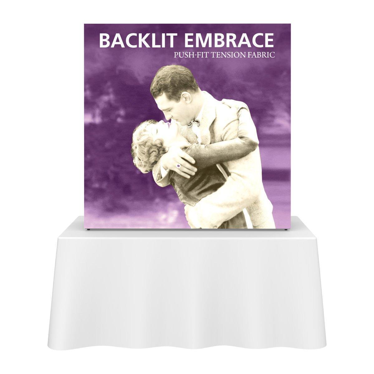 Embrace 5ft Backlit Tabletop (Graphics Only) - TradeShowPlus