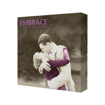 5ft tabletop display with vintage couple image and bold text for trade shows and exhibitions