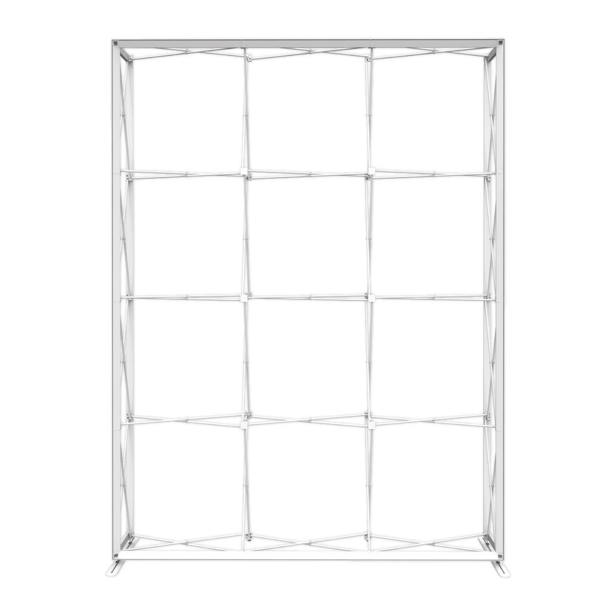 Expandable frame structure for trade shows, exhibitions, and special event displays