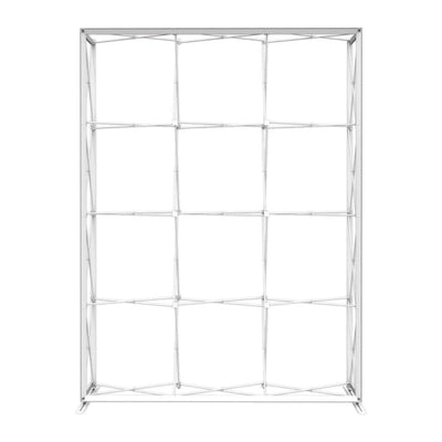 Expandable frame structure for trade shows, exhibitions, and special event displays