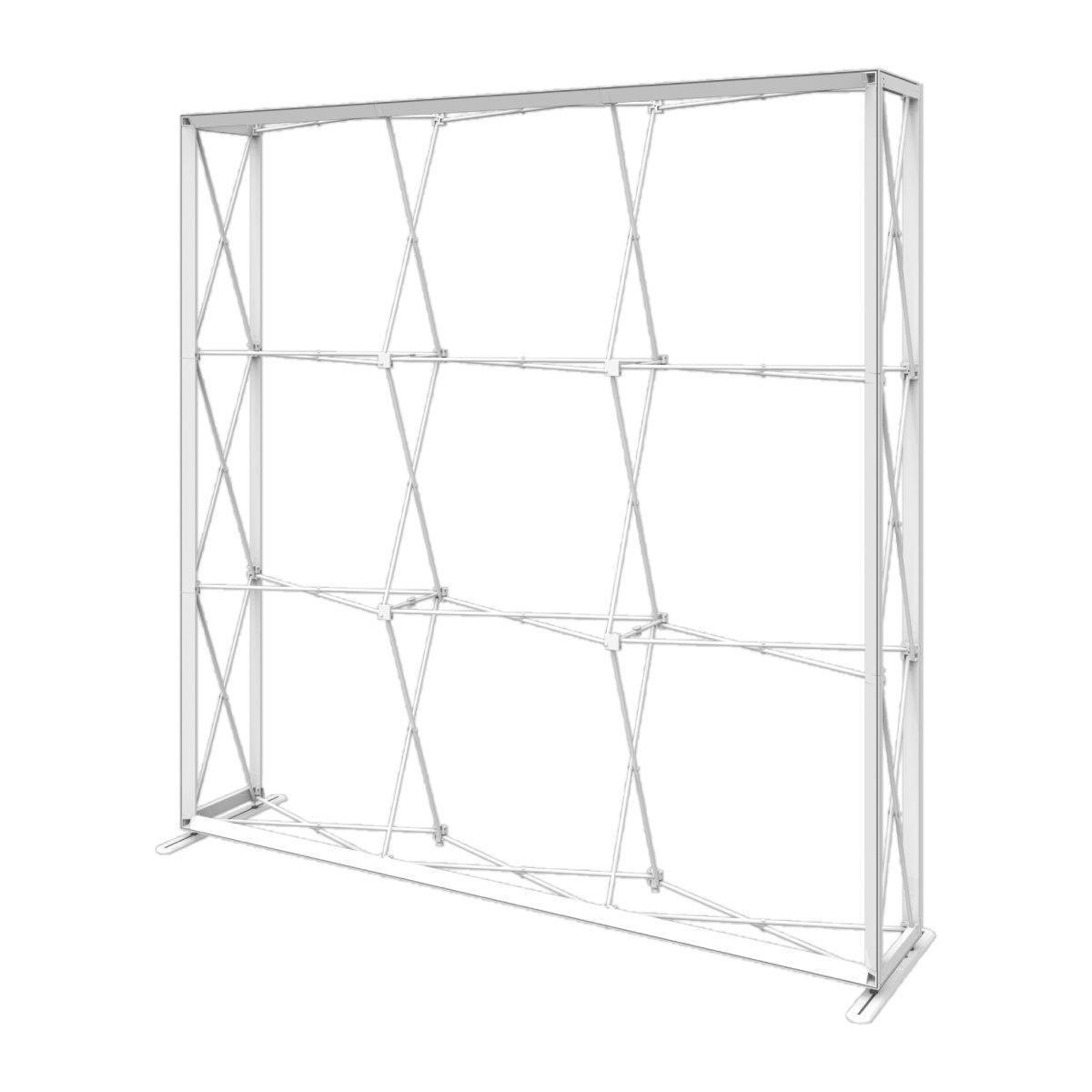 Collapsible frame display stand ideal for trade shows, exhibitions, and special event branding