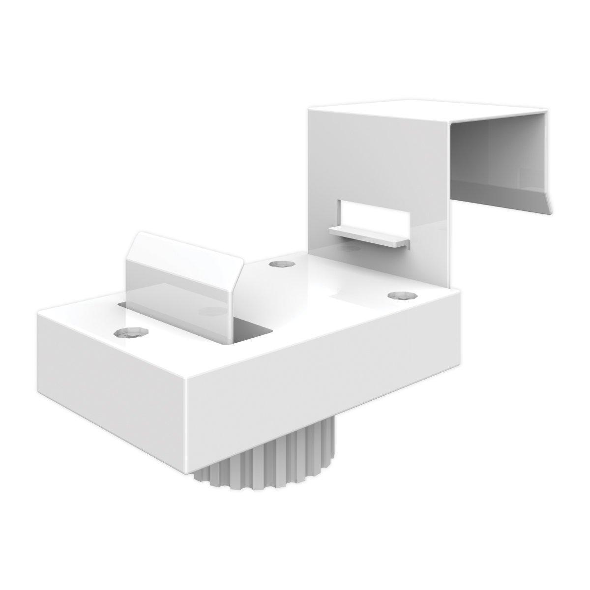 Trade show connector bracket designed for assembling modular exhibition and event displays