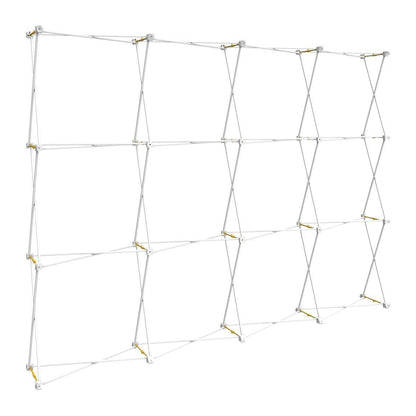 Lightweight collapsible frame for trade show displays and exhibition booths setup