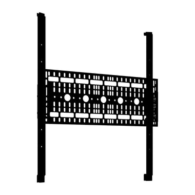 Flat panel monitor mount designed for trade shows and exhibition display setups
