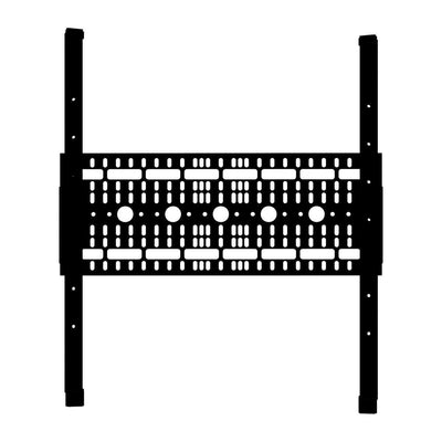 Trade show monitor mount bracket with multiple mounting holes for exhibition display setups