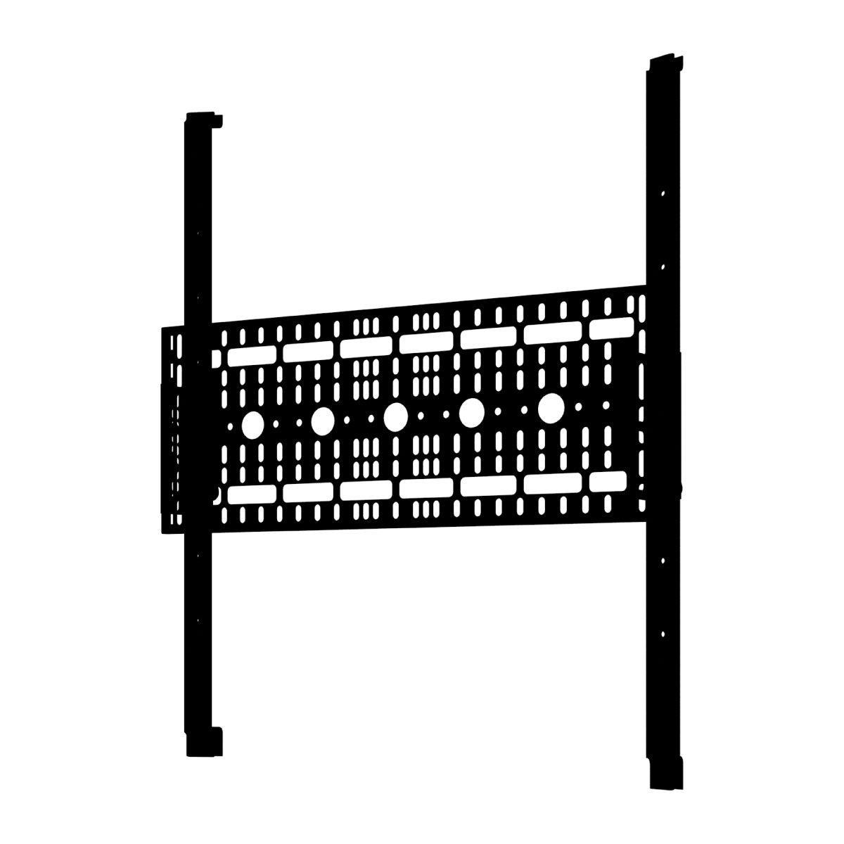 Adjustable monitor mount bracket for securing displays at trade shows and exhibitions