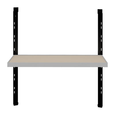 Single shelf kit with mounting brackets for trade show and exhibition displays