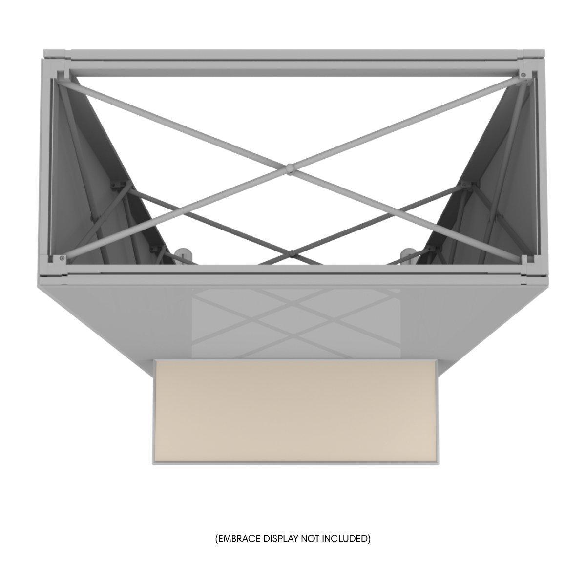 trade show single shelf kit with framework support for exhibition and event displays