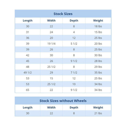 Trade show shipping case with wheels and a carrying handle for exhibitions and events