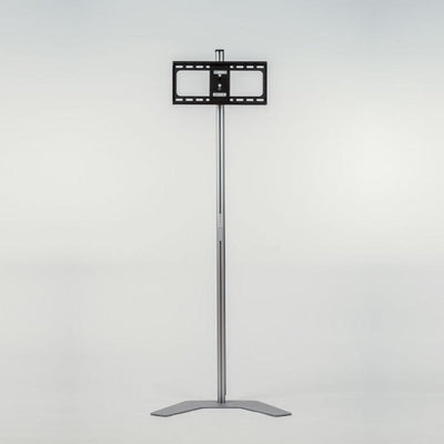 Adjustable monitor stand with mounting bracket for trade shows and exhibitions