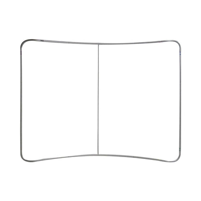 Curved 10ft display frame for trade shows, exhibitions, and special event backdrops