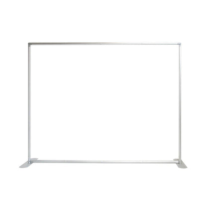 Large freestanding frame structure for trade show displays and special event backdrops