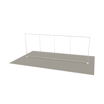 Straight modular frame display for trade shows and exhibitions setup