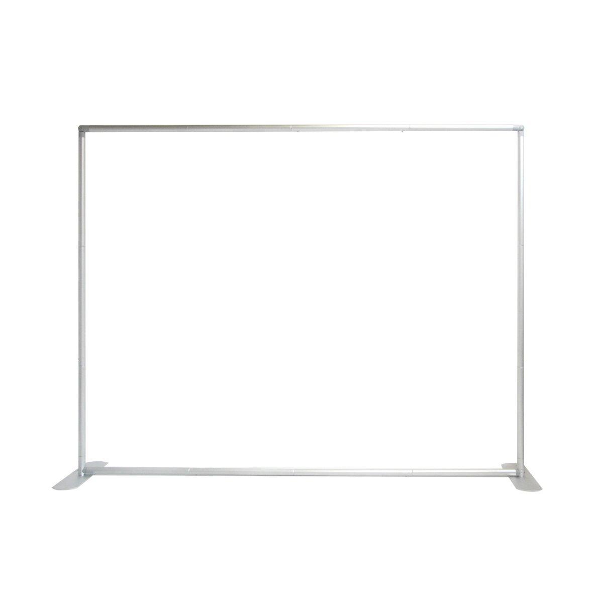 8ft straight frame display stand for trade shows and exhibitions with stable base supports