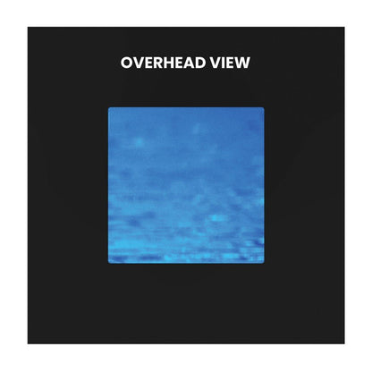 Overhead view of a 10ft square backlit tower used for trade shows, exhibitions, and special events