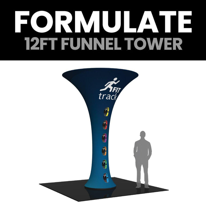Formulate 12ft Funnel Tower - TradeShowPlus
