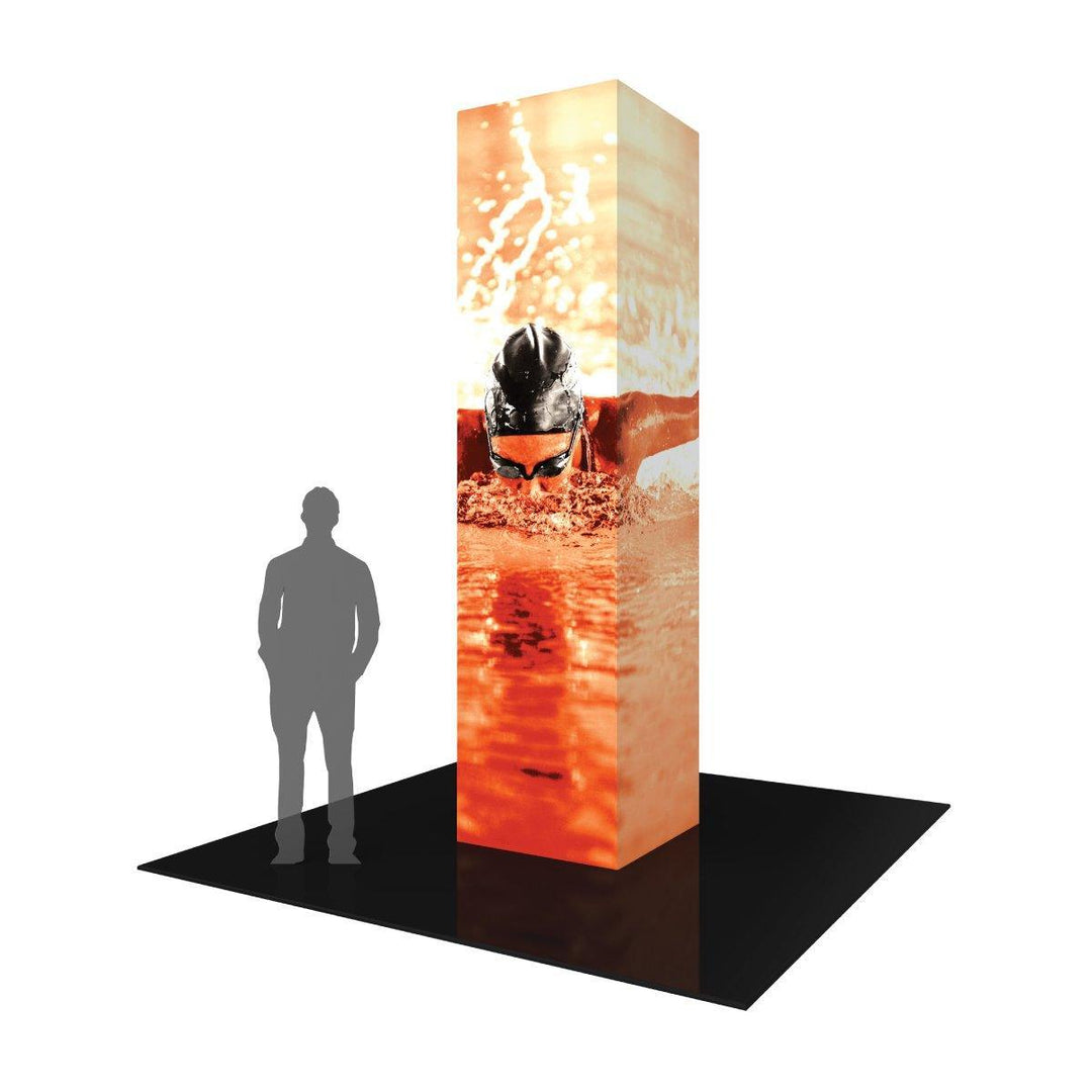 Formulate 12ft Square Backlit Tower (Graphics Only) - TradeShowPlus