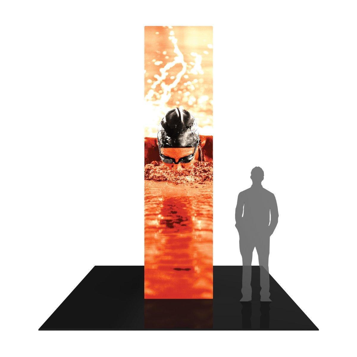 Formulate 12ft Square Backlit Tower - TradeShowPlus