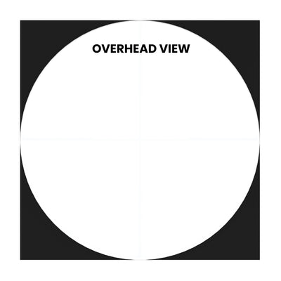 16ft tall funnel tower display for trade shows and exhibitions with wide base and conical shape