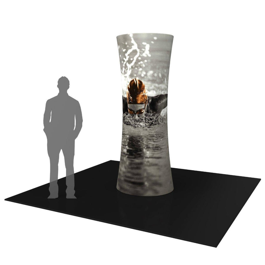 Formulate 8ft Cylinder Tower (Graphics Only) - TradeShowPlus