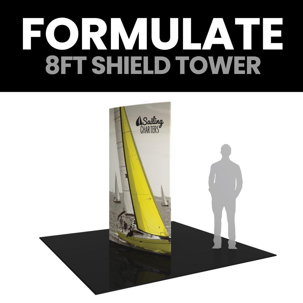 Formulate 8ft Shield Tower - TradeShowPlus