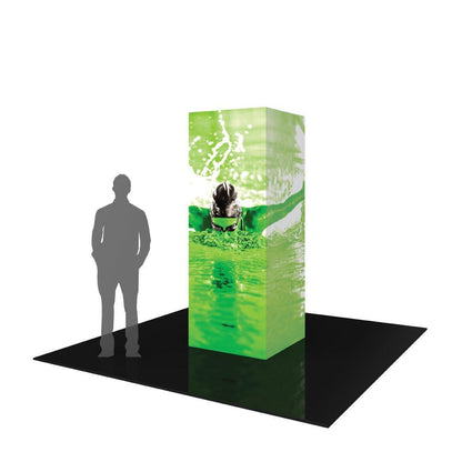 Formulate 8ft Square Backlit Tower - TradeShowPlus