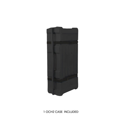 Compact protective case designed for secure transport at trade shows and exhibitions