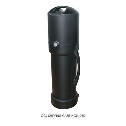 Durable portable shipping case with handle for secure transport in trade shows and exhibitions