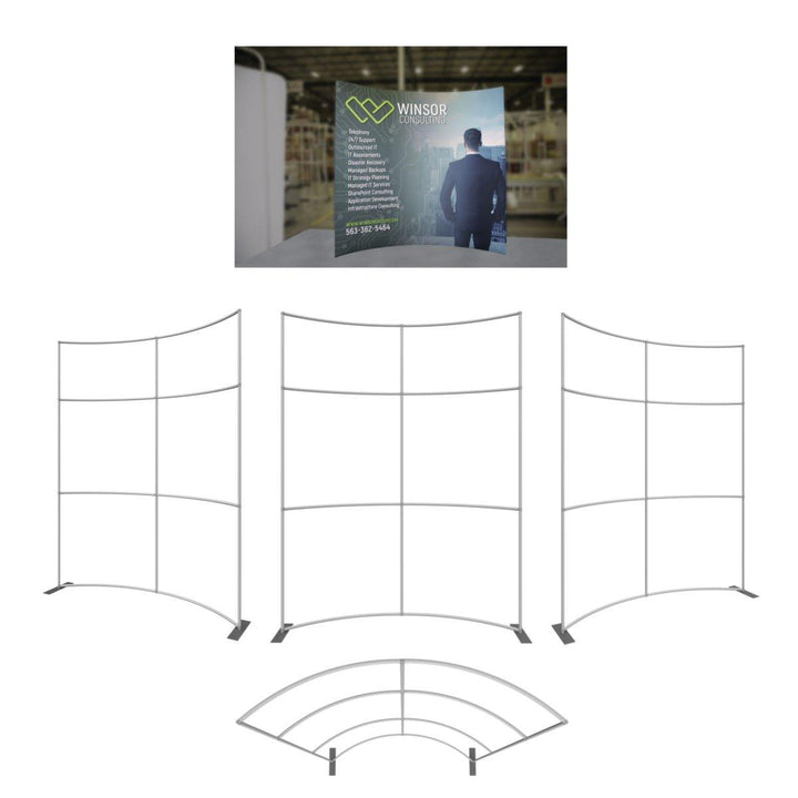 Formulate Master 8ft Horizontal Curve Display - TradeShowPlus