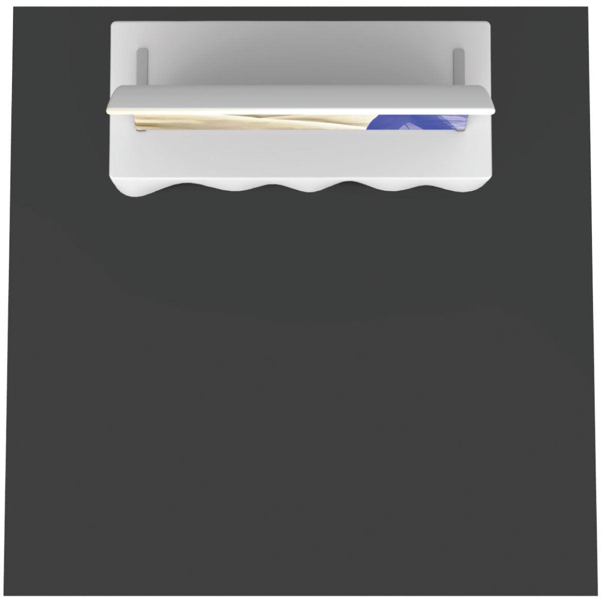 Top view of modular tabletop display booth setup for trade shows and exhibitions