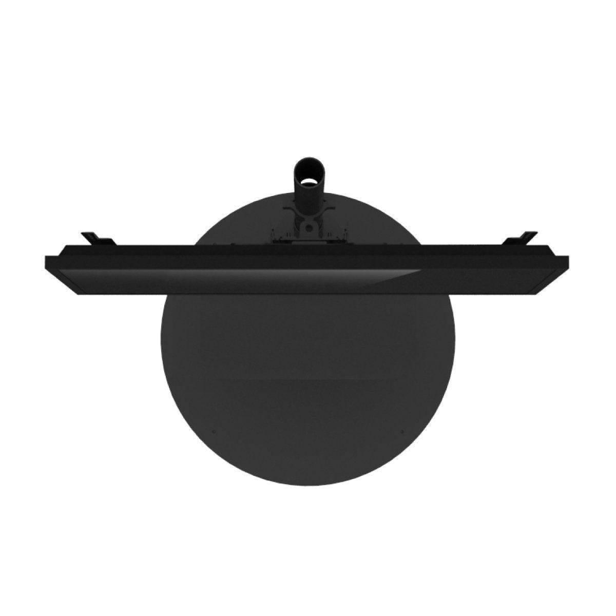 Freestanding portable monitor kiosk with wide screen for trade shows and exhibitions