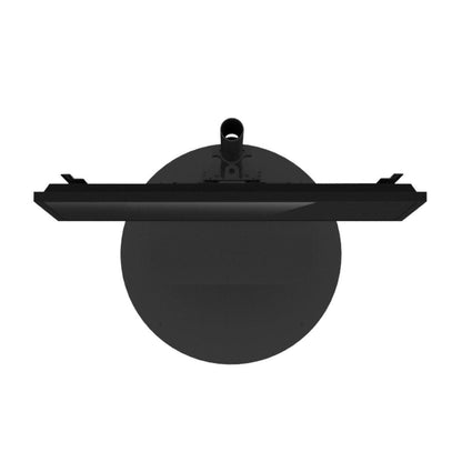 Freestanding portable monitor kiosk with wide screen for trade shows and exhibitions