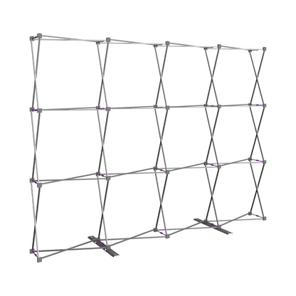 Expandable lightweight trade show display frame for exhibitions and special events